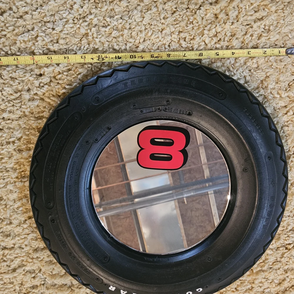 Goodyear Tire Wall Mirror with Red Number